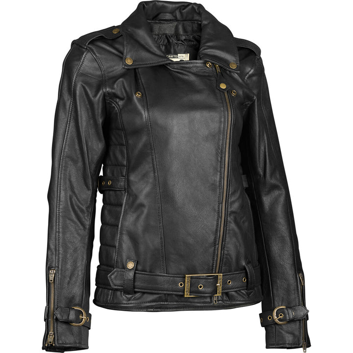 Highway 21 Women's Pearl Jacket Black - Front View