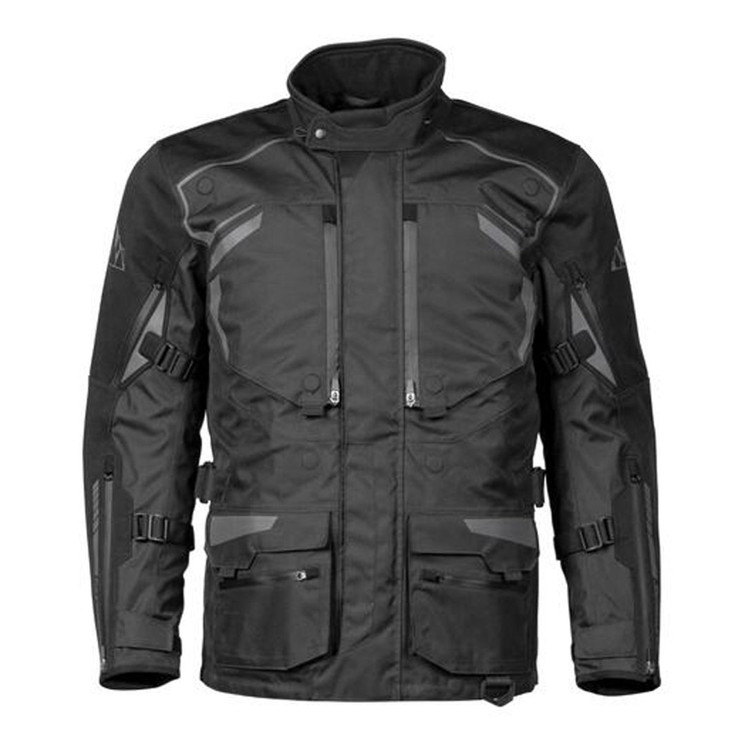 Tourmaster Horizon Line Highlander WP Jacket Black/Black - Front View