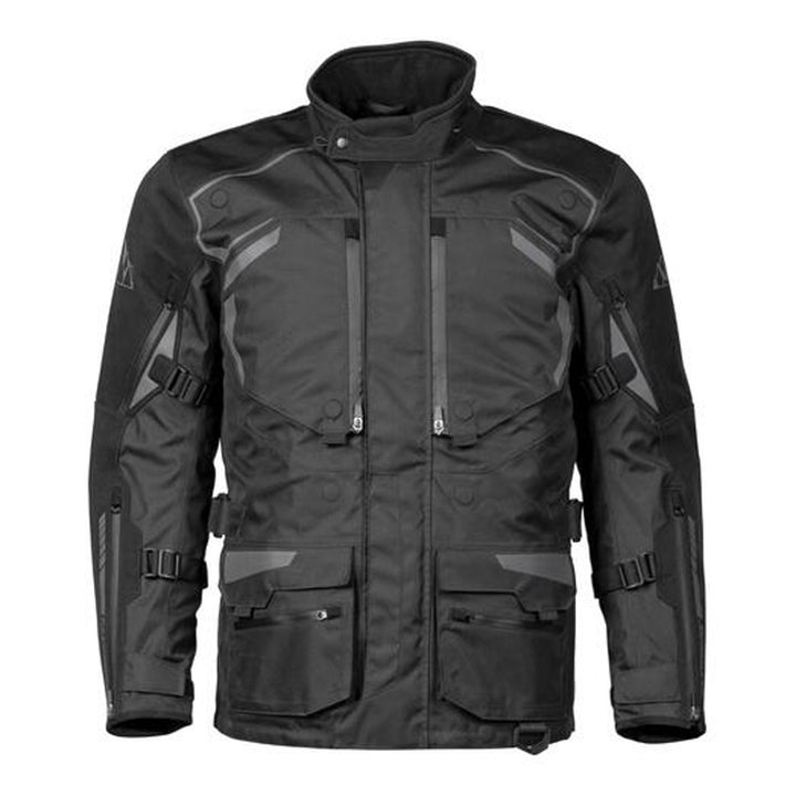 Tourmaster Horizon Line Highlander WP Jacket Black/Black - Front View