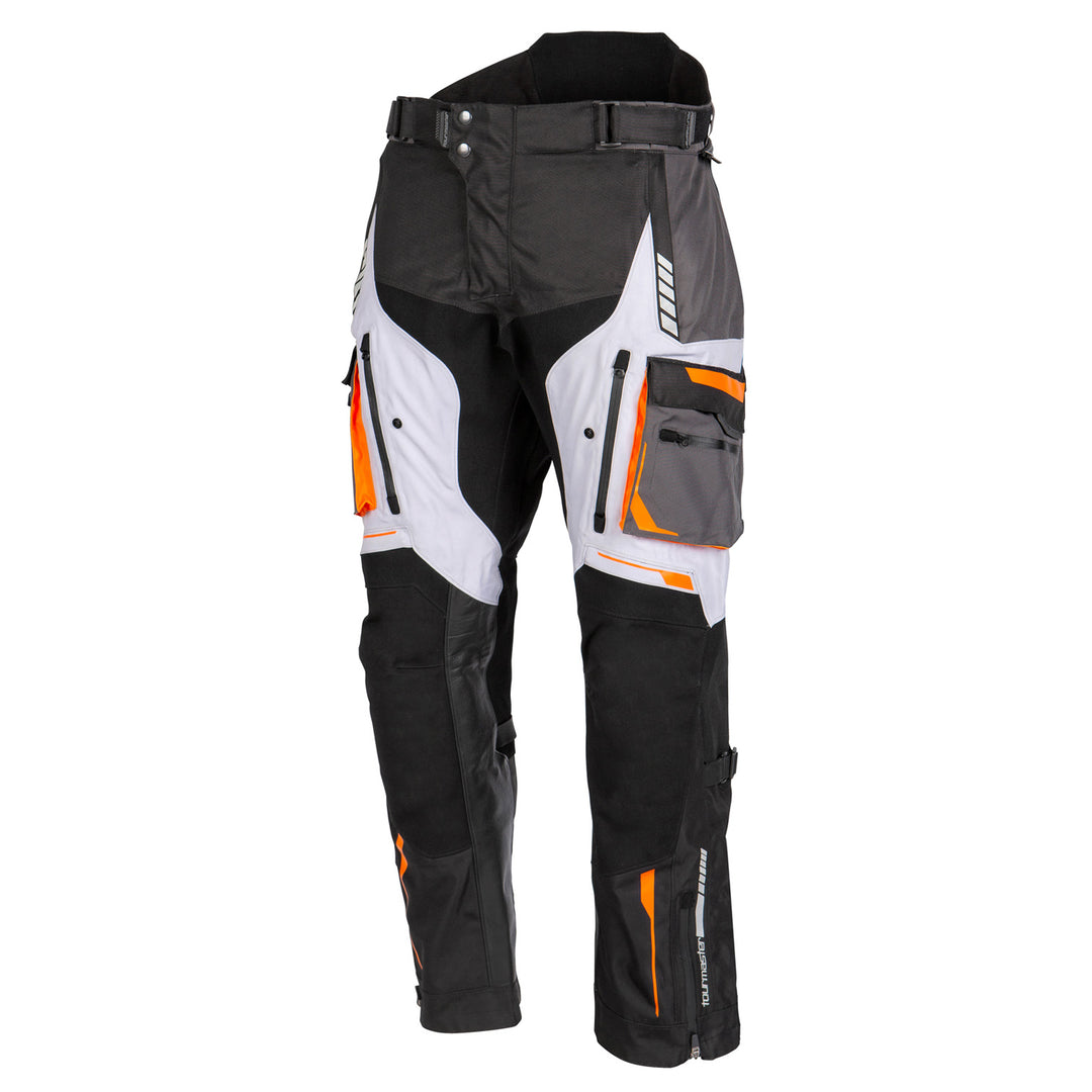 Tourmaster Horizon Line Highlander WP Pant Black/Orange - Front View