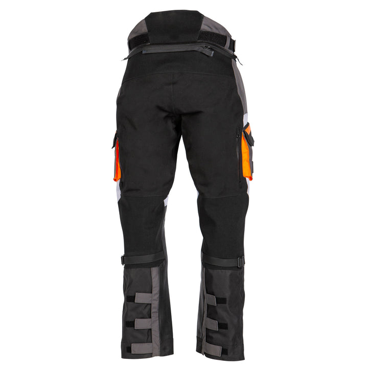 Tourmaster Horizon Line Highlander WP Pant Black/Orange - Rear View