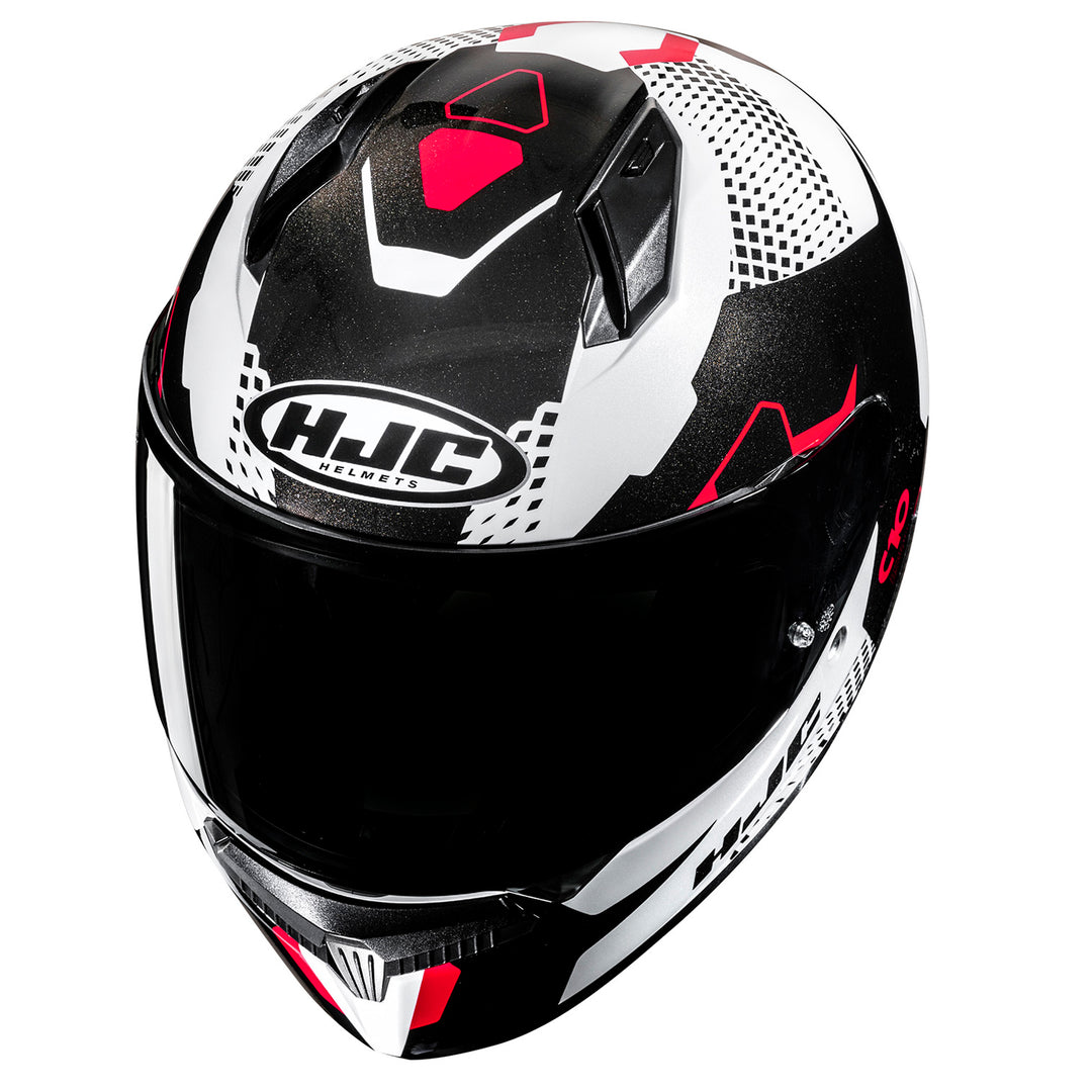 HJC C10 ASPA Helmet MC-1 - Top Side View
