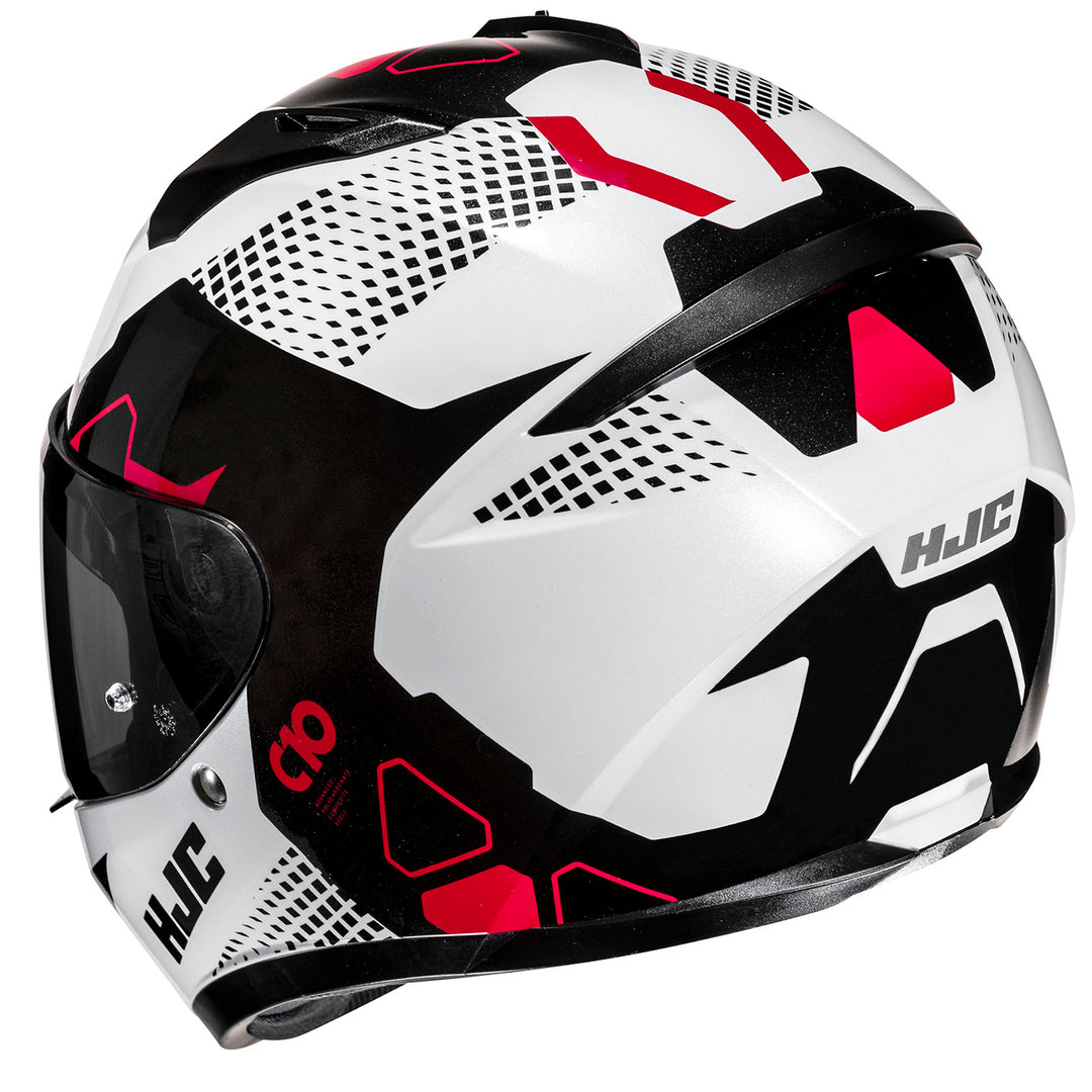 HJC C10 ASPA Helmet MC-1 - Rear Side View