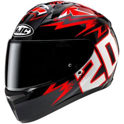 HJC C10 Diablo Mask LE Helmet MC-1 - Front Left Side View