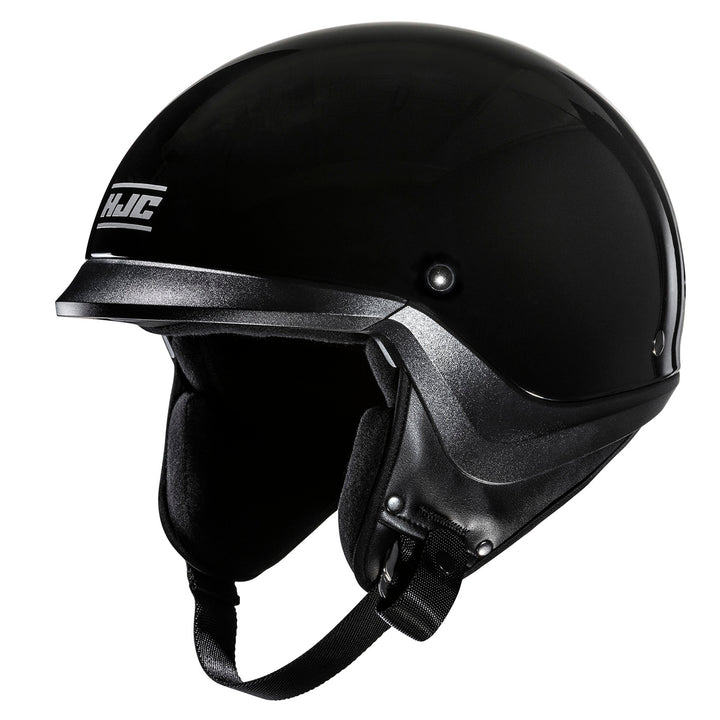 HJC C20 Solid Helmet Black - Front Side View