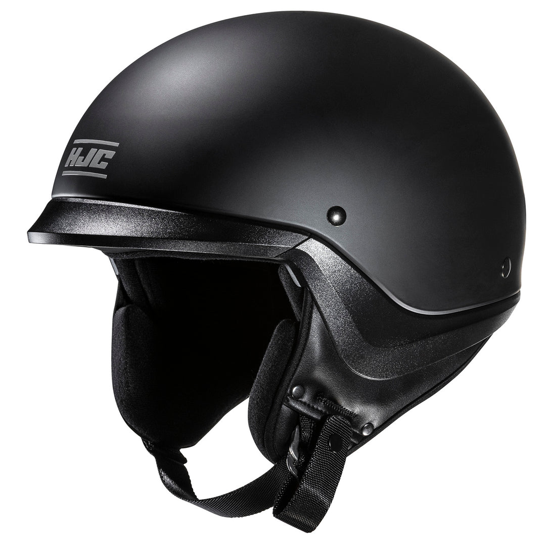 HJC C20 Solid Helmet Semi-Flat Black - Front Side View