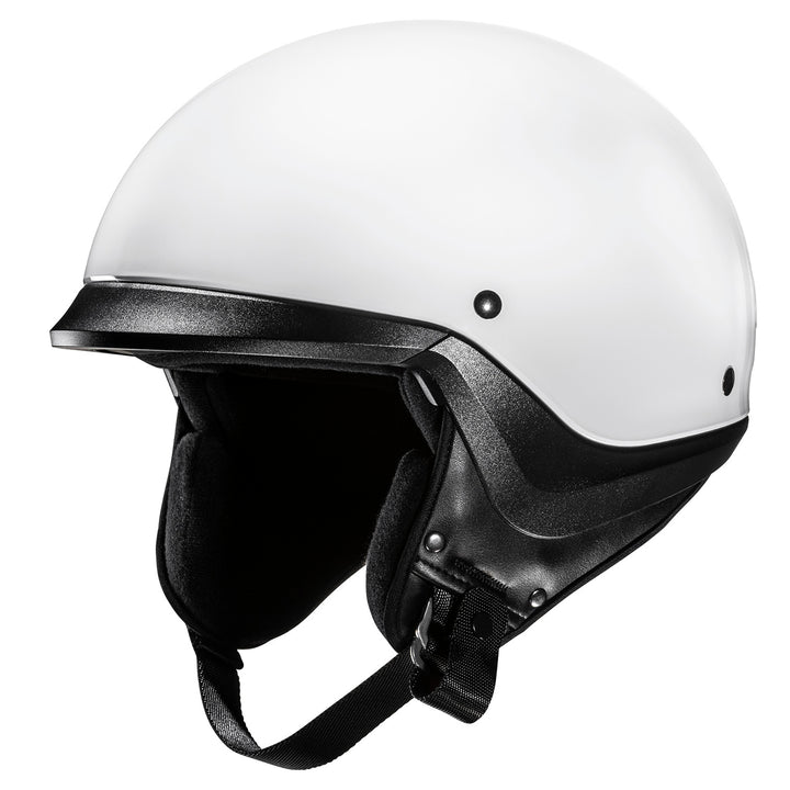 HJC C20 Solid Helmet White - Front Side View