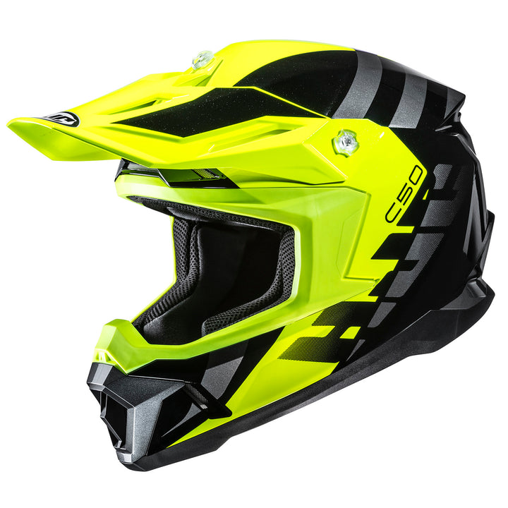 HJC C50 Mirage Helmet MC-3H - Front Side View