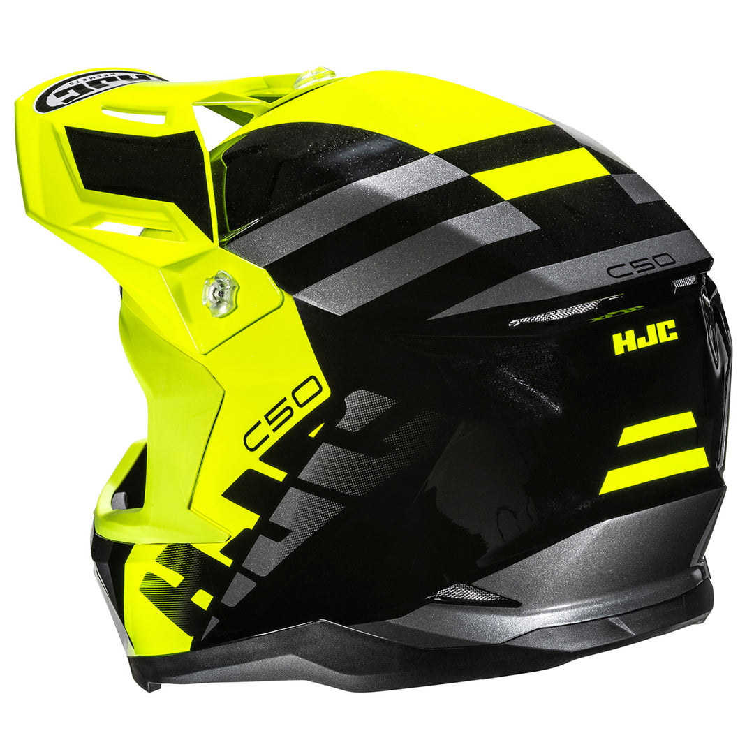 HJC C50 Mirage Helmet MC-3H - Rear Side View