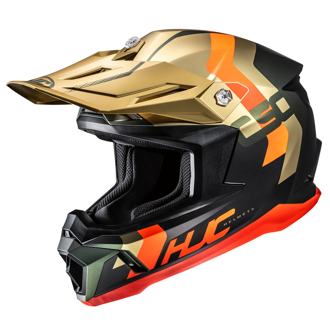 HJC C50 Primal Helmet MC-6HSF - Front Side View