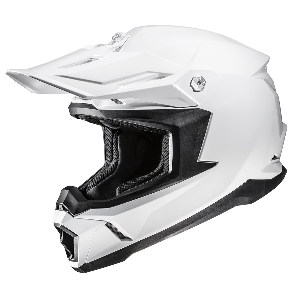 HJC C50 Solid Helmet White - Front Side View