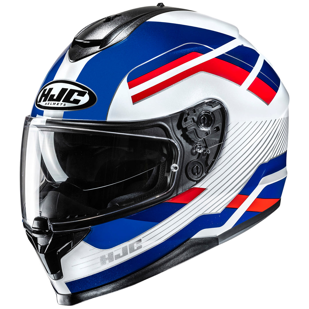 HJC C70 Belis Helmet MC-21 - Front Side View