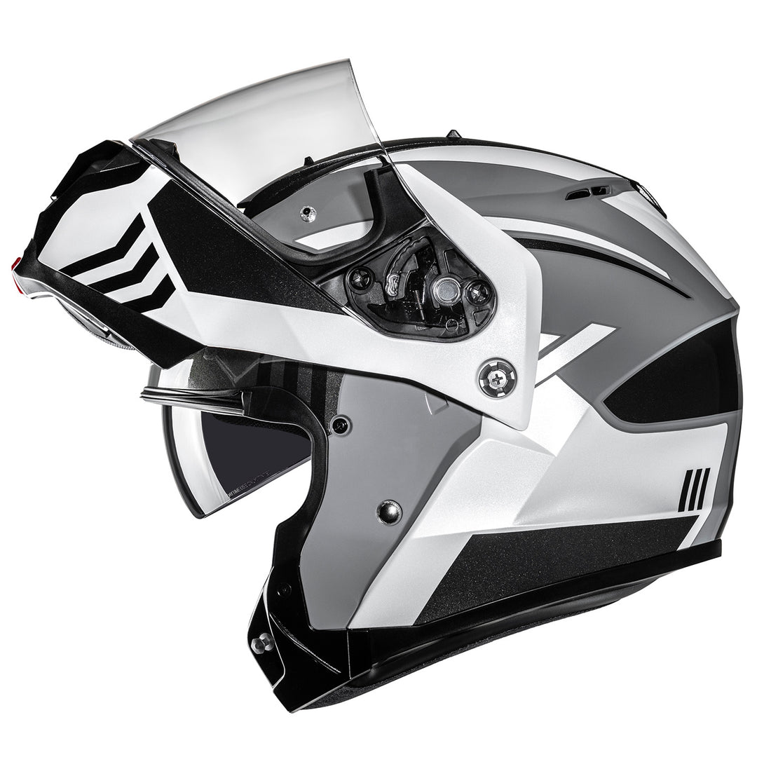 HJC C91 Kaon Helmet MC-5 - Left Side View with Chin Bar Raised