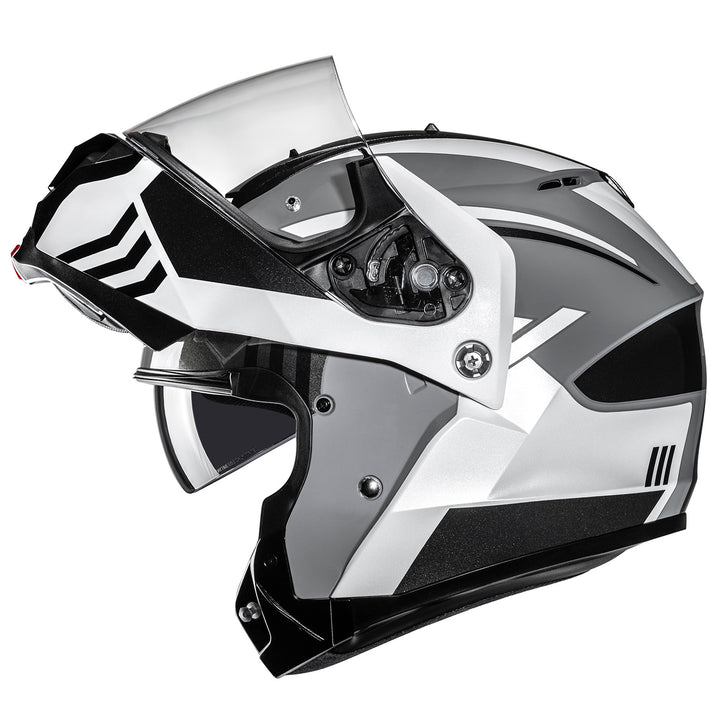 HJC C91 Kaon Helmet MC-5 - Left Side View with Chin Bar Raised