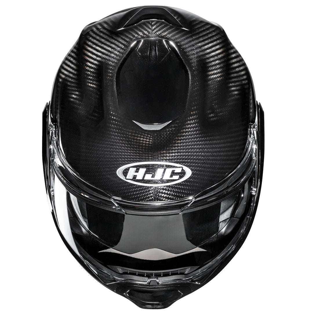HJC F100 Carbon Helmet Carbon - Top Down View