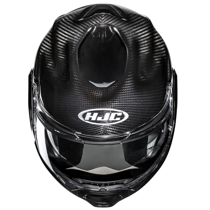 HJC F100 Carbon Helmet Carbon - Top Down View