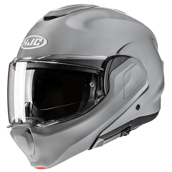 HJC F100 Solid Helmet Nardo Grey - Front Side View