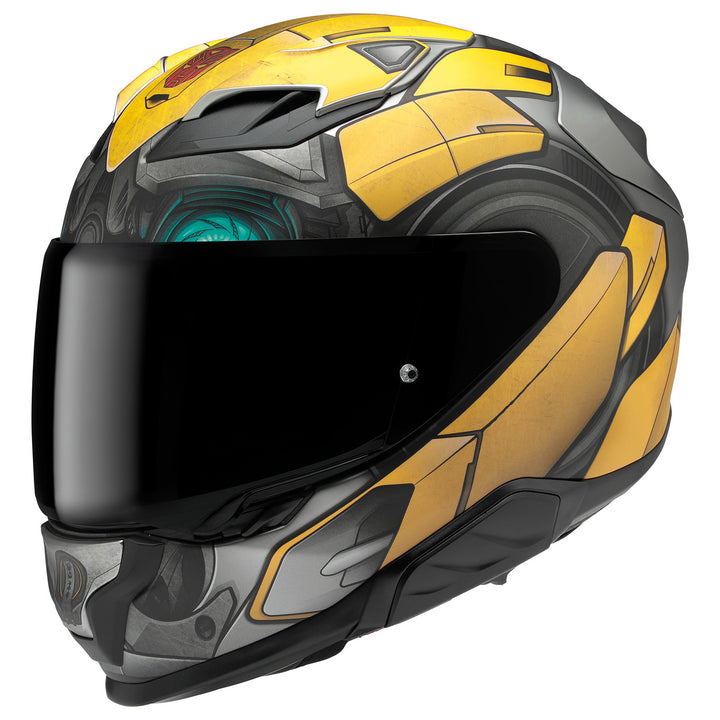 HJC F71 Bumblebee Helmet MC-3SF - Front Side View