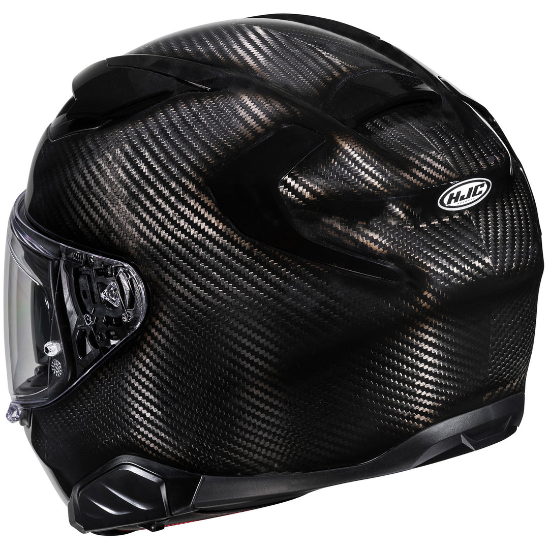HJC F71 Carbon Helmet Carbon - Rear Side View