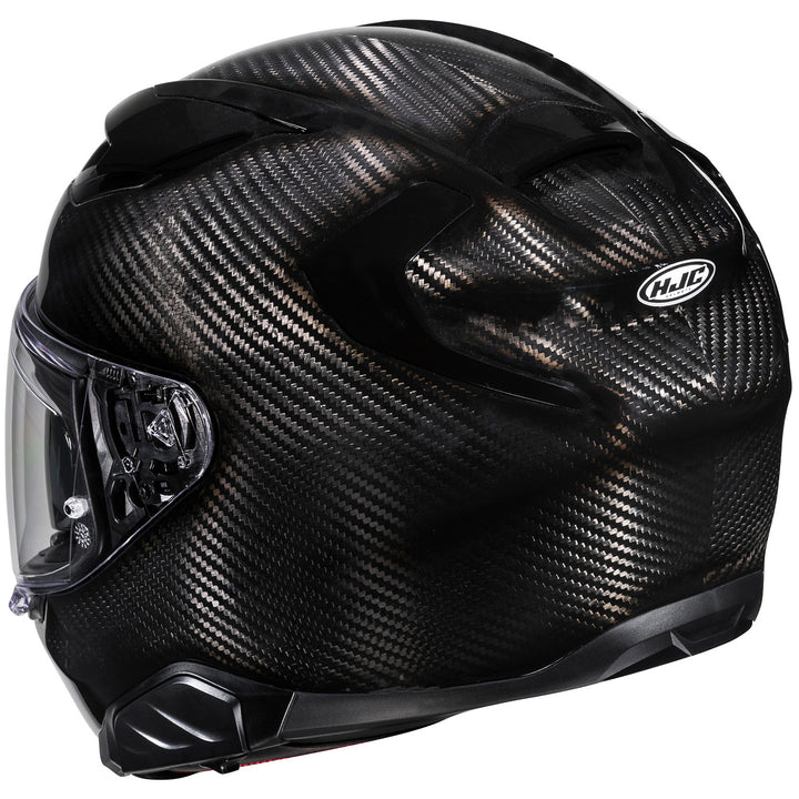 HJC F71 Carbon Helmet Carbon - Rear Side View