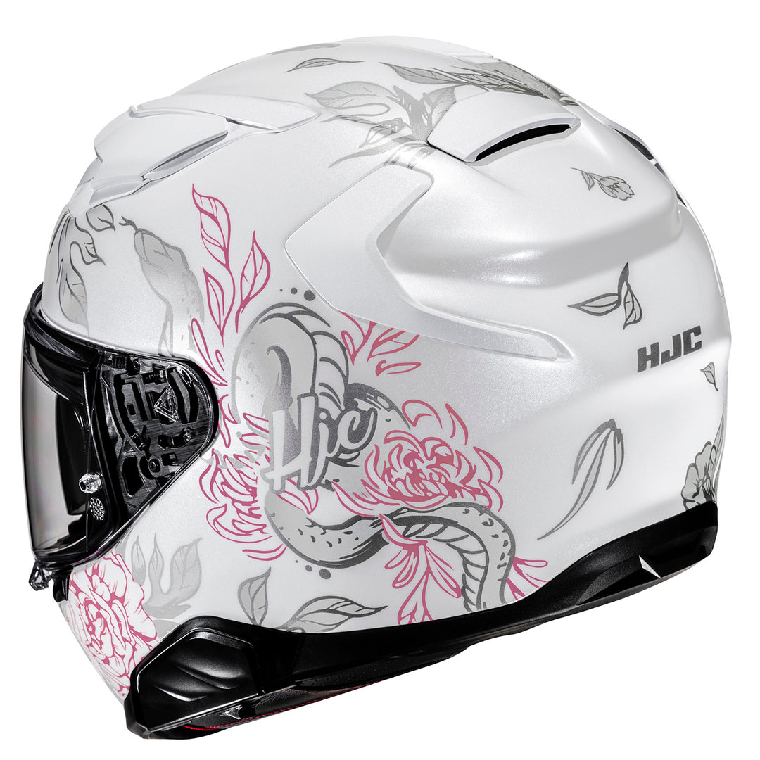 HJC F71 Eliz Helmet MC-8 - Rear Side View