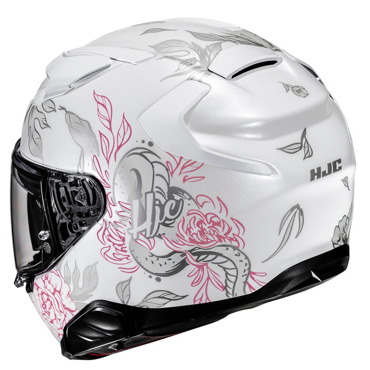 HJC F71 Eliz Helmet MC-8 - Rear Side View