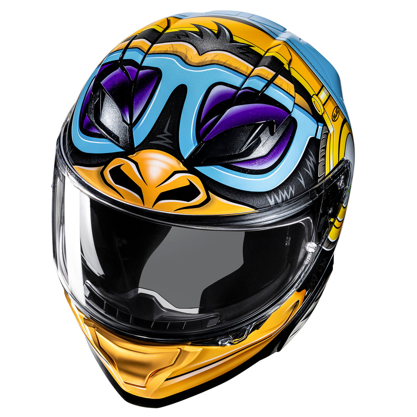 HJC F71 Monkey DJ Helmet MC-23 - Top Side View