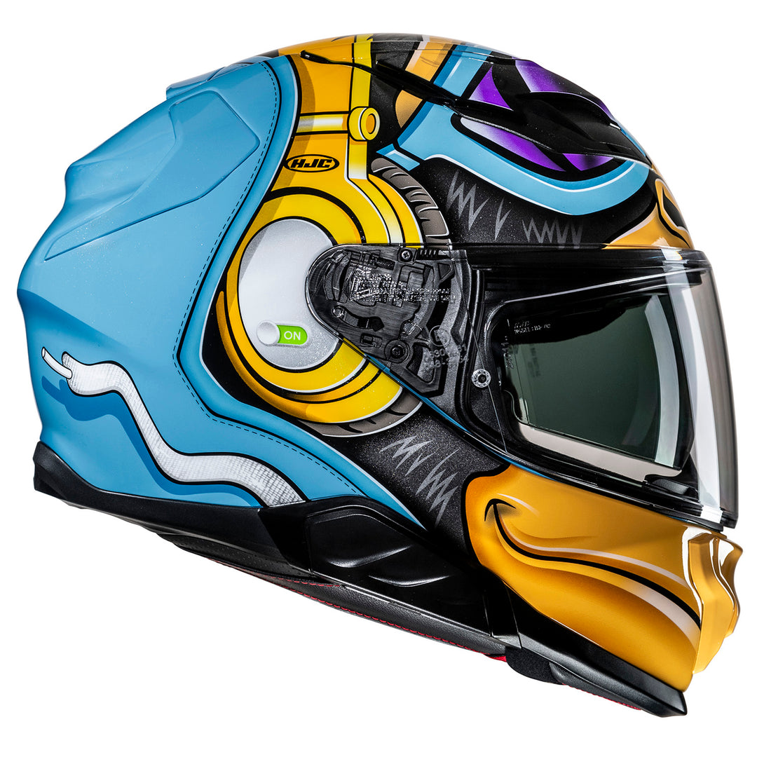 HJC F71 Monkey DJ Helmet MC-23 - Right Side View