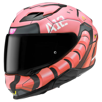HJC F71 Zaku Bandai Namco Helmet MC-1SF - Front Side View