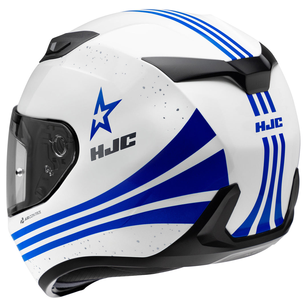 HJC i10 Star Helmet MC-2 - Rear Side View