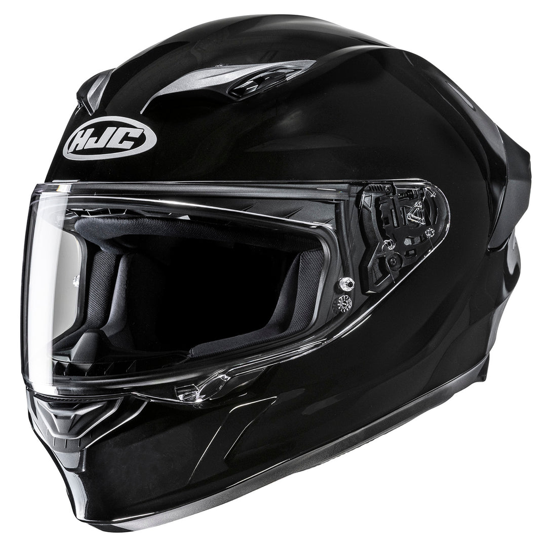 HJC i11 Solid Helmet Black - Front Side View