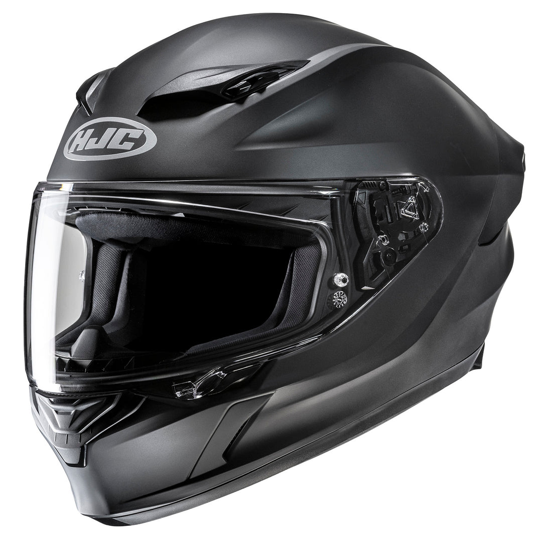 HJC i11 Solid Helmet Semi-Flat Black - Front Side View