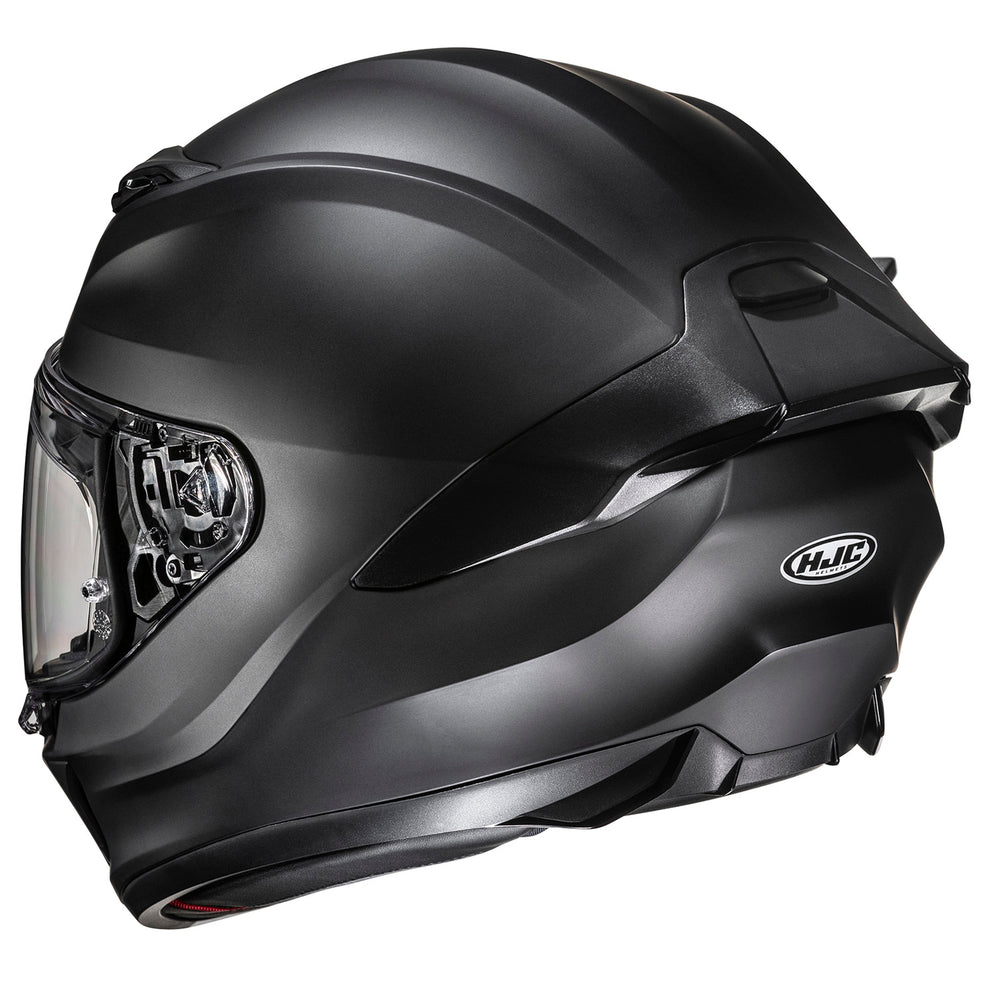 HJC i11 Solid Helmet Semi-Flat Black - Rear Side View