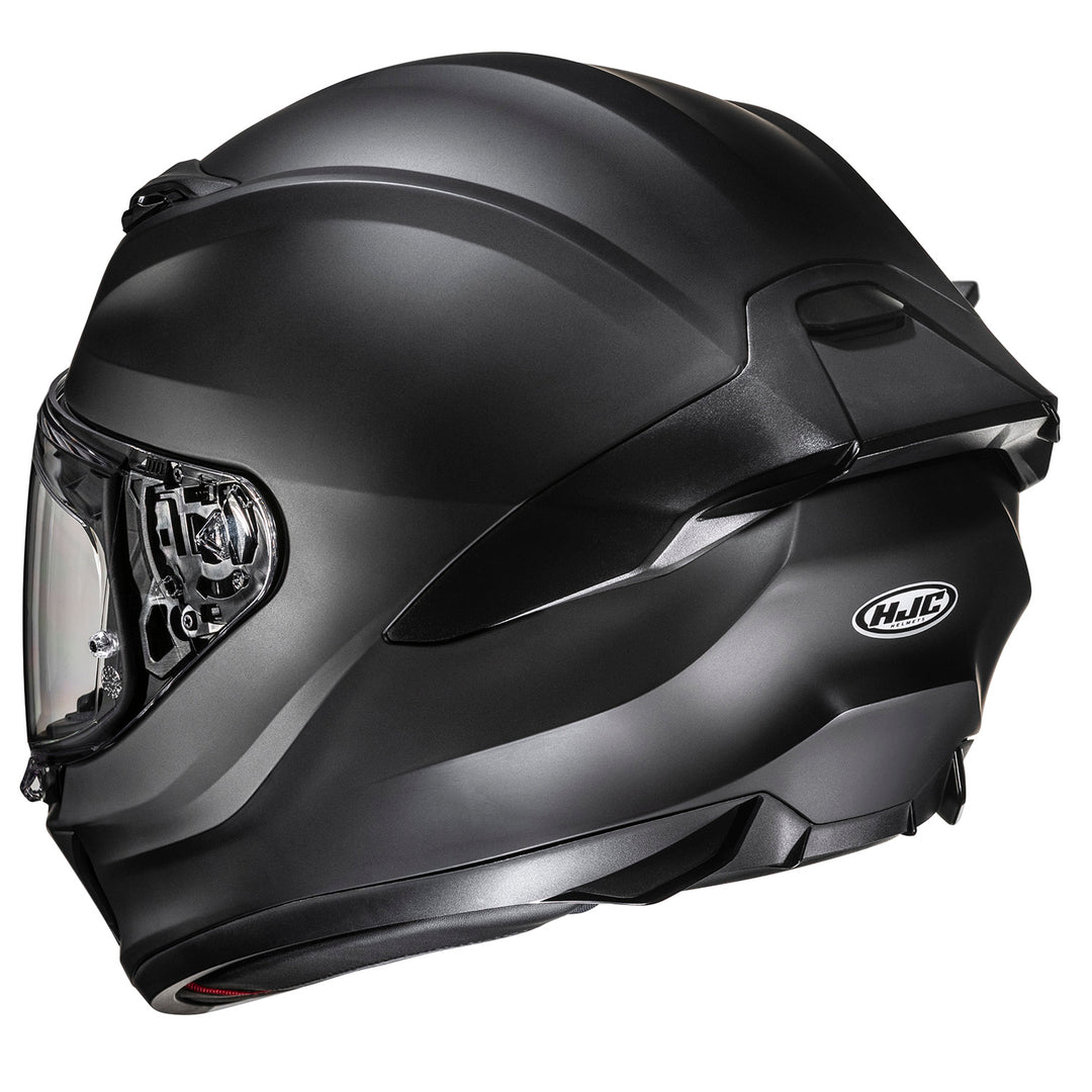 HJC i11 Solid Helmet Semi-Flat Black - Rear Side View