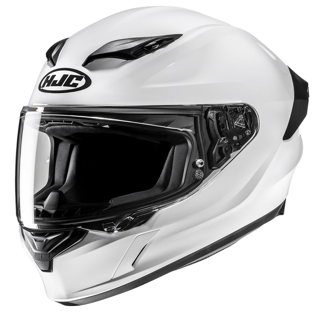 HJC i11 Solid Helmet White - Front Side View