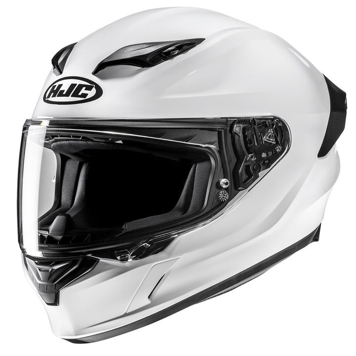 HJC i11 Solid Helmet White - Front Side View