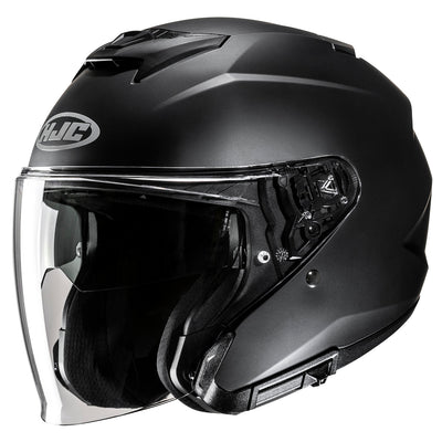 HJC i31 Solid Helmet Semi-Flat Black - Front Side View