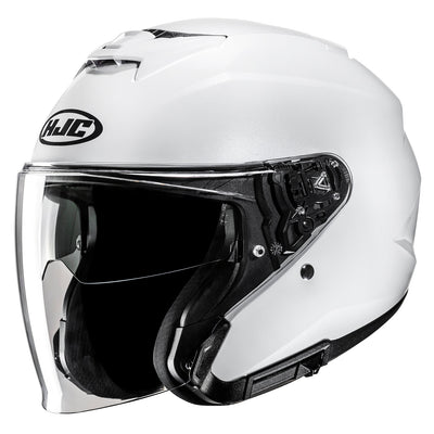 HJC i31 Solid Helmet White - Front Side View