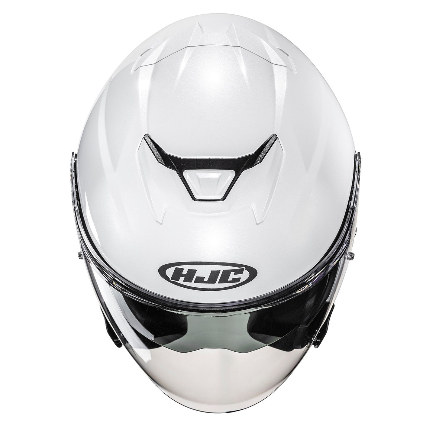 HJC i31 Solid Helmet White - Top Down View