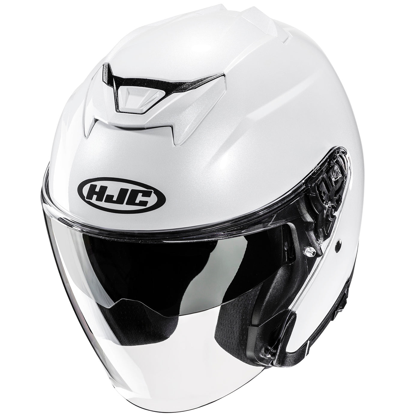 HJC i31 Solid Helmet White - Front Top View