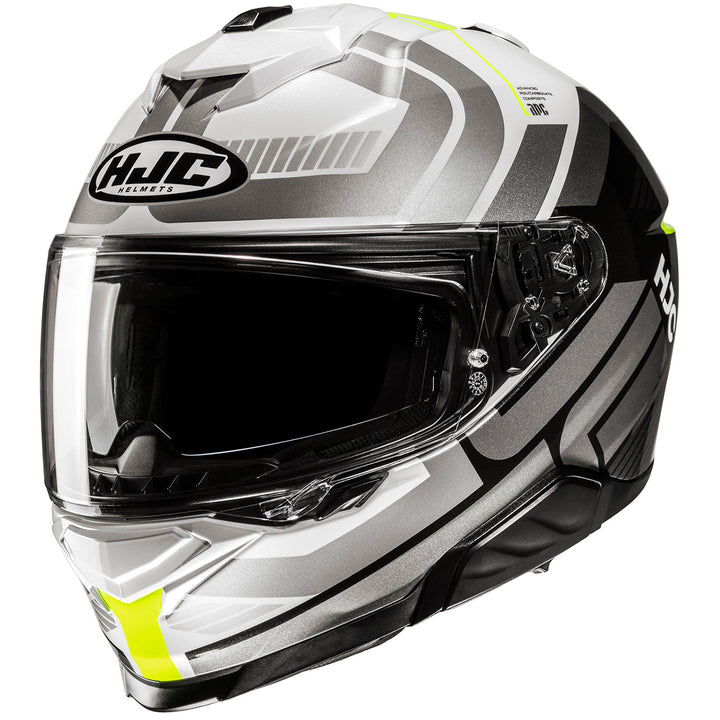 HJC i71 Viz Helmet MC-3H - Front Side View