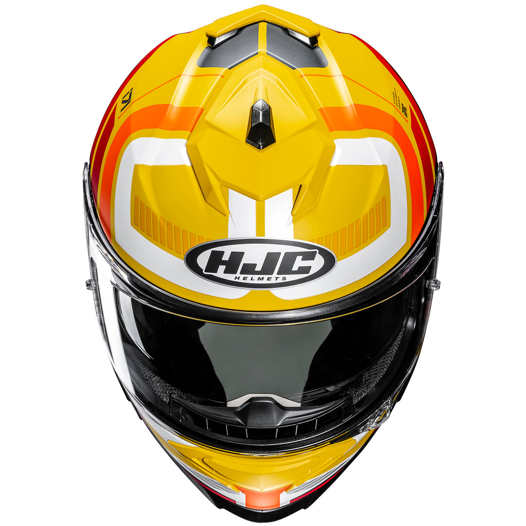 HJC i71 Viz Helmet MC-3SF - Top Front View