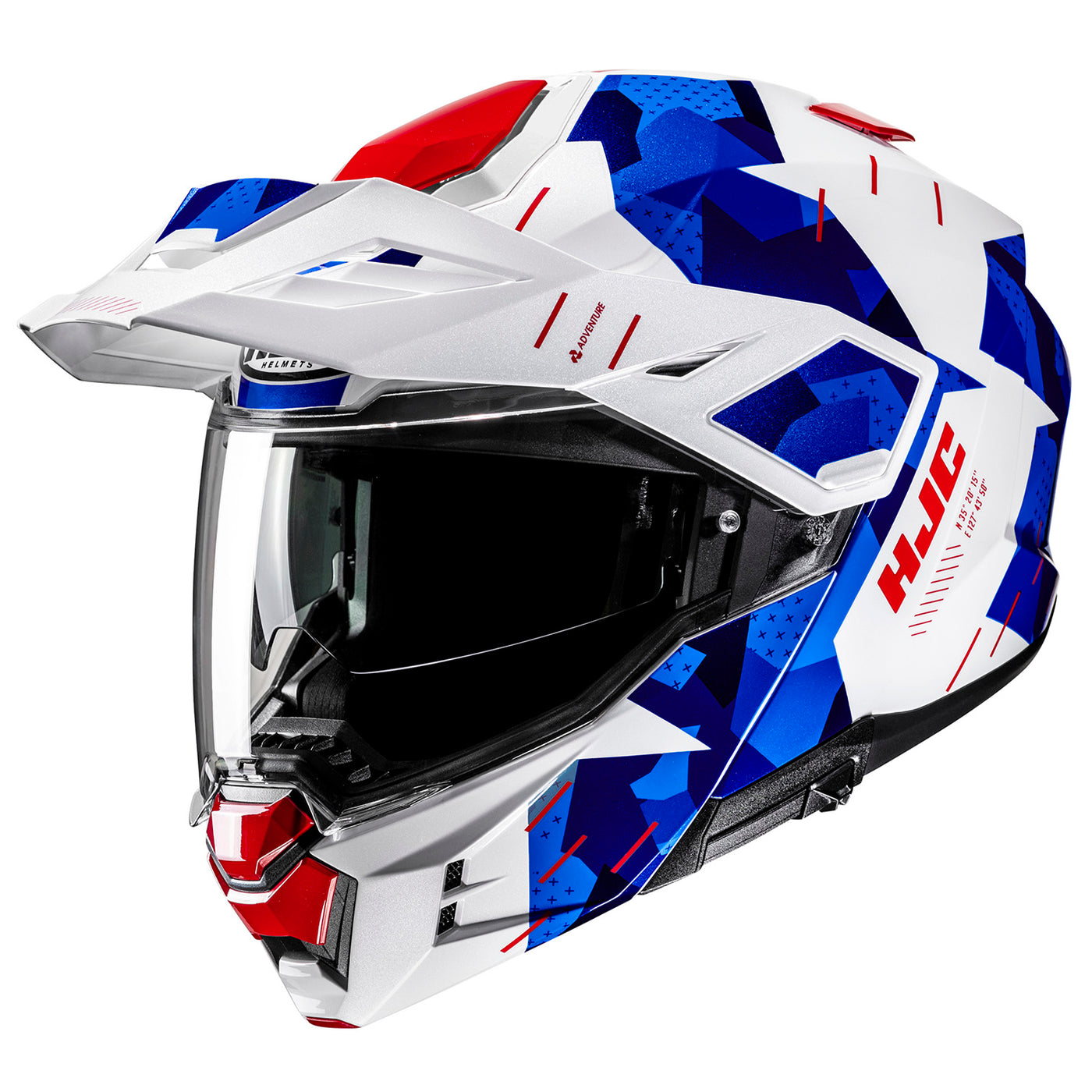 HJC i80 Roki Helmet MC-21 - Front Side View