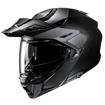 HJC i80 Solid Helmet Semi-Flat Black - Front Side View