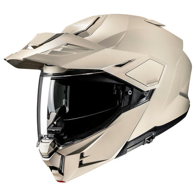 HJC i80 Solid Helmet Semi-Flat Sand Beige - Front Side View