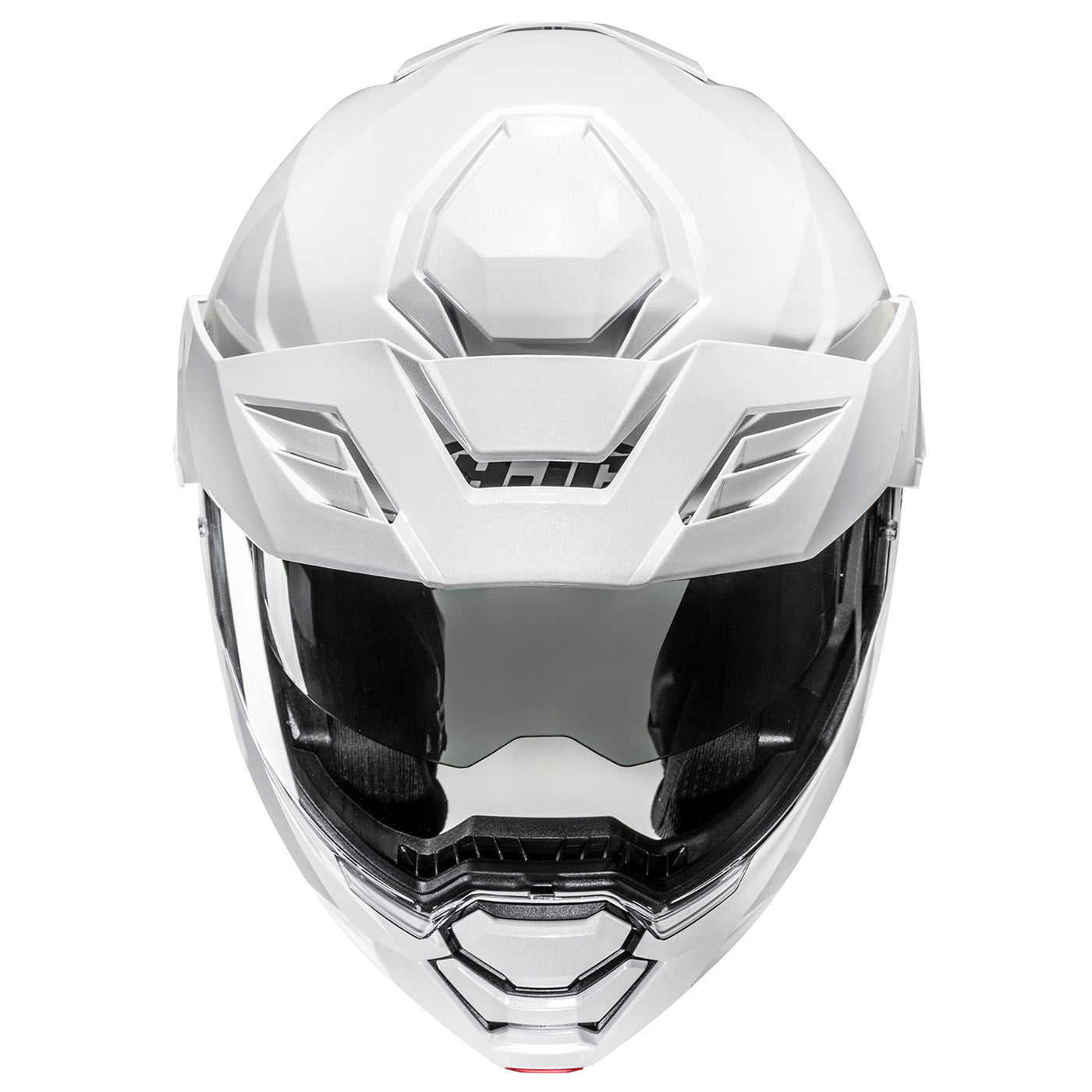 HJC i80 Solid Helmet White - Front Top View