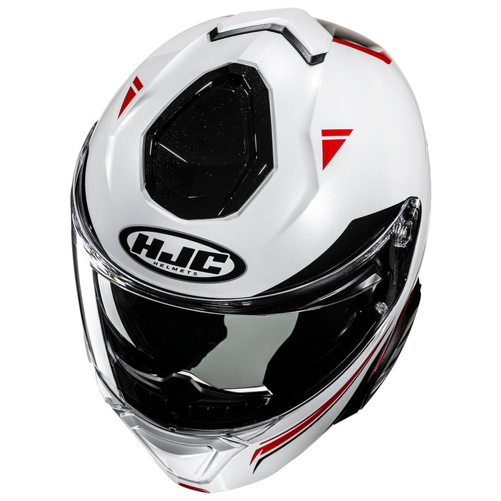 HJC i91 Tricus Helmet MC-1 - Top Side View
