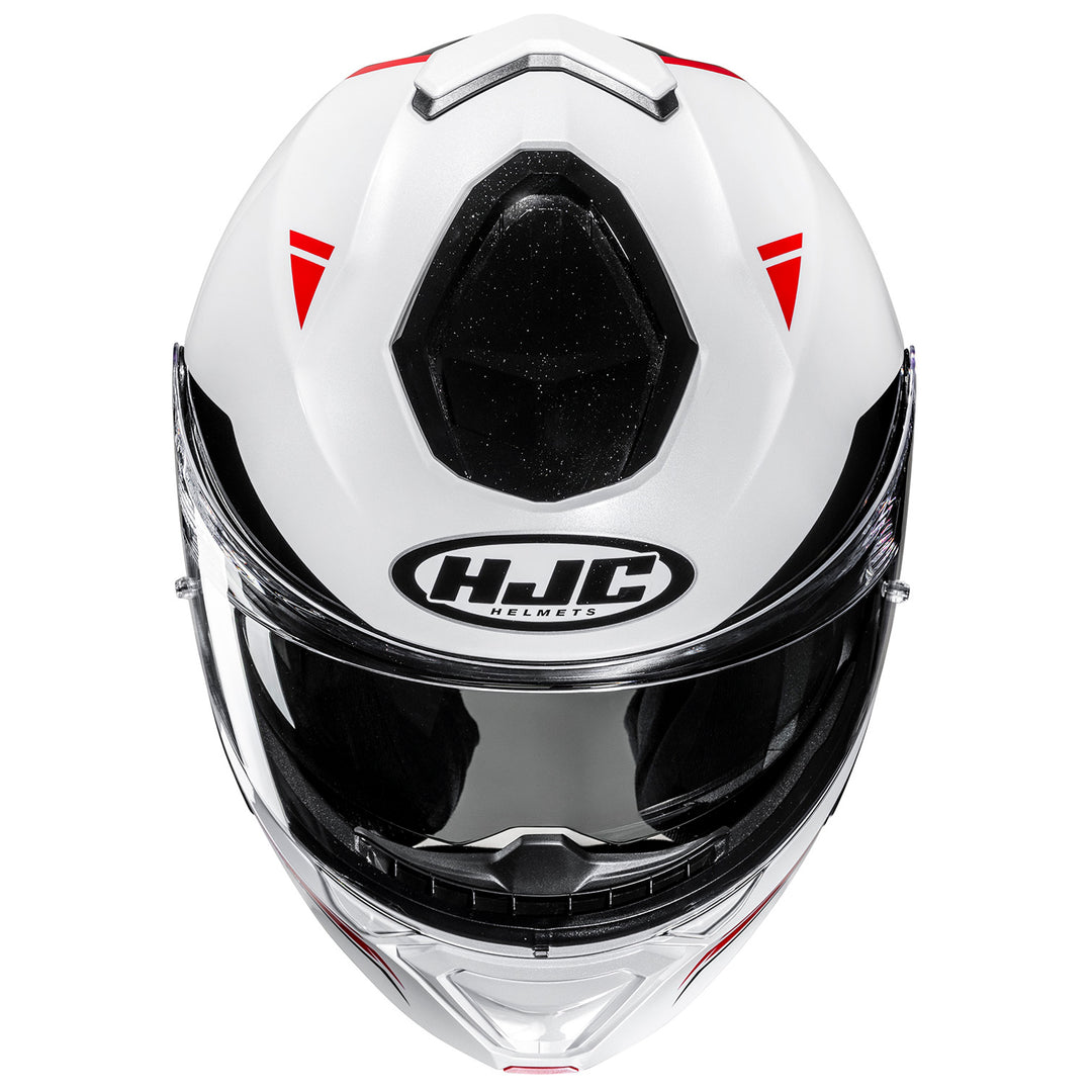 HJC i91 Tricus Helmet MC-1 - Top Front View