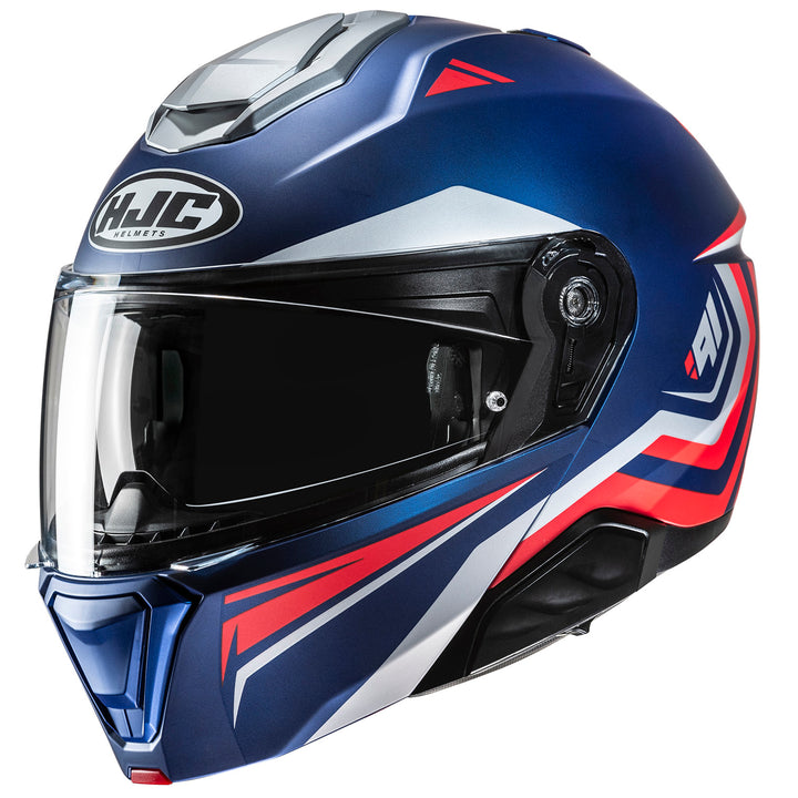HJC i91 Tricus Helmet MC-21SF - Front Side View