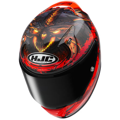 HJC RPHA 12 Diablo Blizzard Helmet MC-1 - Top Left Side View